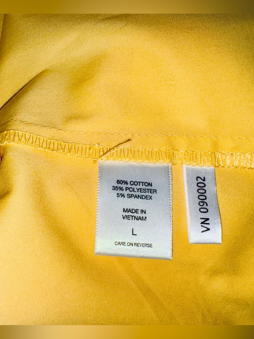 New York & Company Women's Large Yellow Business Casual Button Front Blouse NWT - Picture 6 of 7